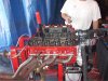 b garret motor, valve spring change, on run stand.jpg